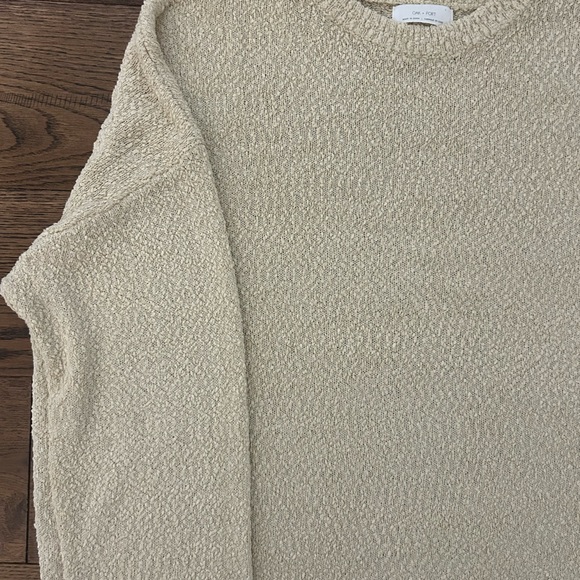 OAK + FORT Textured Beige Sweater - Picture 3 of 3
